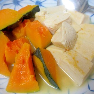 高野豆腐とかぼちゃの甘煮